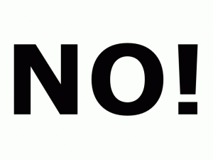 No!