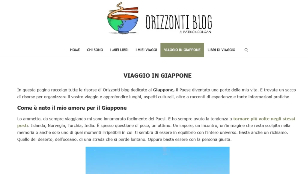 Giappone tutti i post del blog - Orizzonti blog